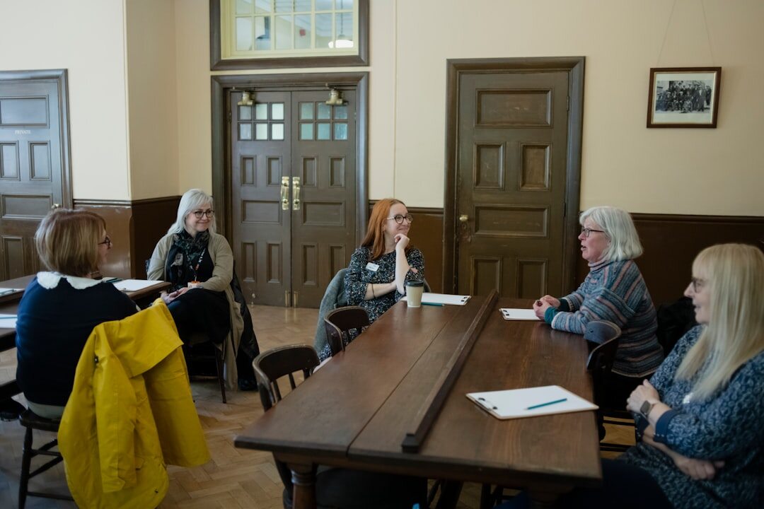 Journalism training workshop with participants